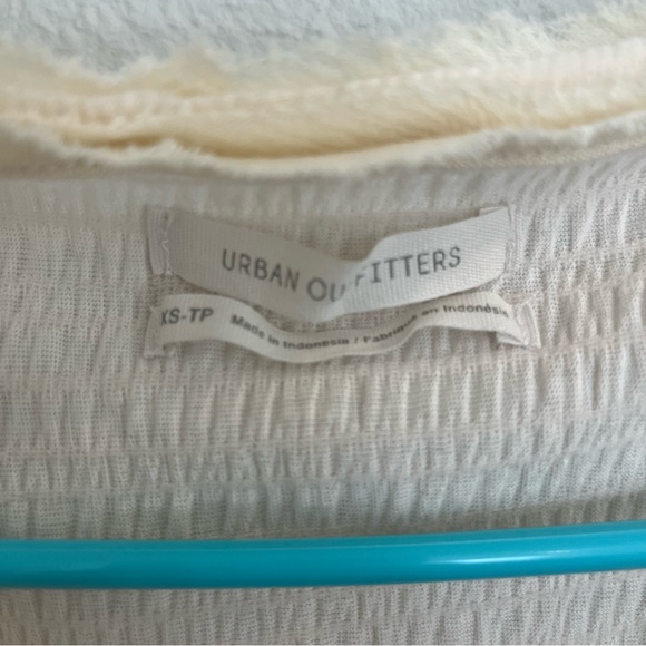 Urban Outfitters boho peplum button front top with contrast stitching - Picture 5 of 5